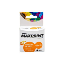 Cartucho de Tinta Maxprint 664XL para HP, Preto